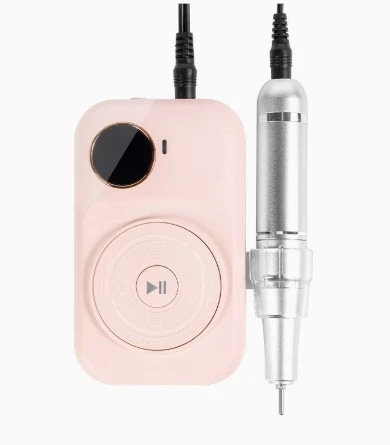 เครื่องตะไบเล็บไร้สายแบบพกพา 45000 รอบต่อนาที ชาร์จซ้ำได้ สำหรับทำเล็บมือและเล็บเท้าในร้านทำเล็บ