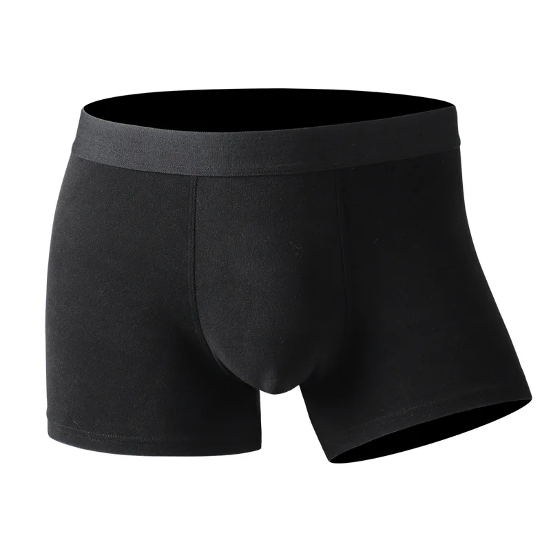 Men's Warm Keeping Underpants Fleece-Lined Thickened Boxer Shorts Male Autumn Winter Mid-rise Breathable Anti-bacterial Panties