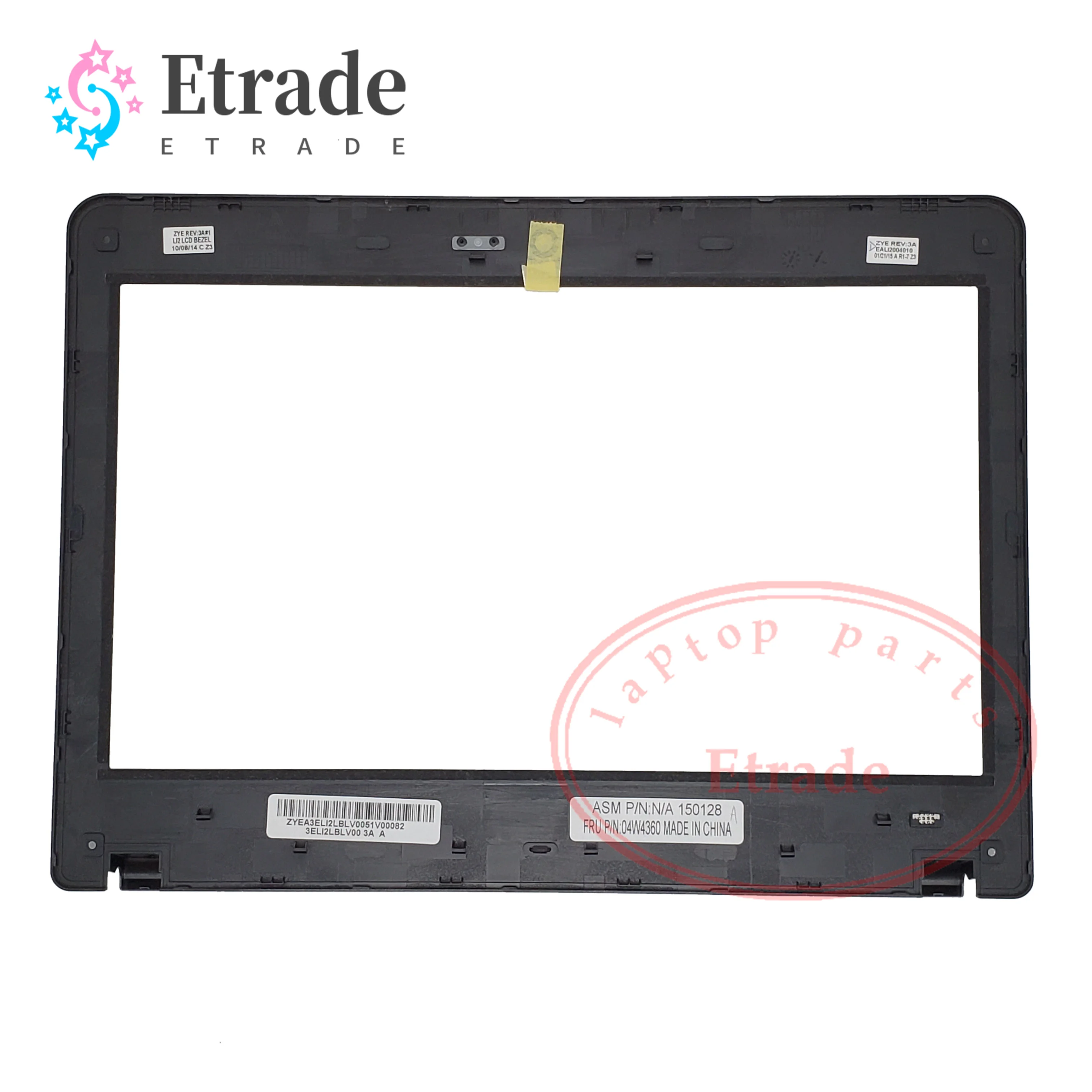 Cubierta de pantalla de bisel frontal LCD Original para portátil Lenovo Thinkpad E130, E135, E145, 04W4360, 3ELI2LBLV00, nuevo