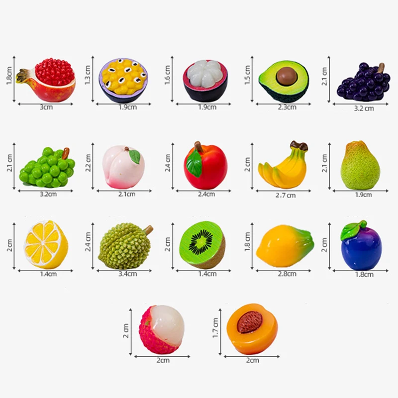 Miniatures Figurines Creative Simulated Fruits Micro Landscape Ornaments For Home Decorations Desk Decoration Accessories