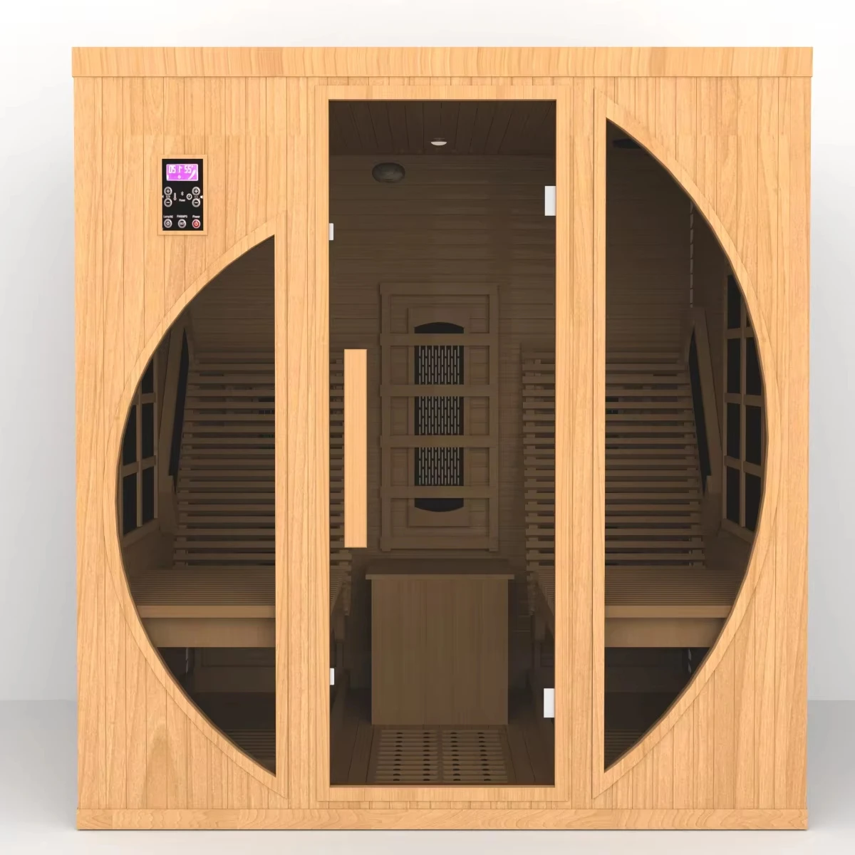 Modern Design Cedar Indoor Spa Sauna Rooms Solid Wood Infrared Sauna High Comfort Dry Sauna