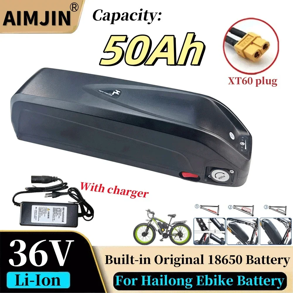 

36v 50ah for Hailong Motorcycle/bicycle Ncr18650b 500w-3000w Motor Lithium Battery