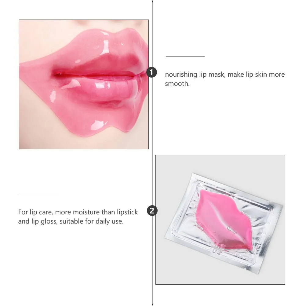 15 szt. Odżywcza maska do ust z kolagenem, nawilżająca pielęgnacja ust dla miękkich, gładkich i odmładzonych ust, odpowiednia dla wszystkich rodzajów skóry.