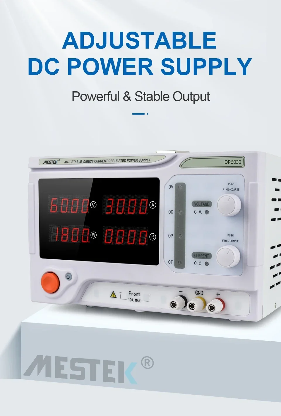 

1800w Digital Switch 60V 30A 24V 30V 40V 10A 20A 5A Bench Laboratory Mode Battery Motor Charge High Power DC Power Supply