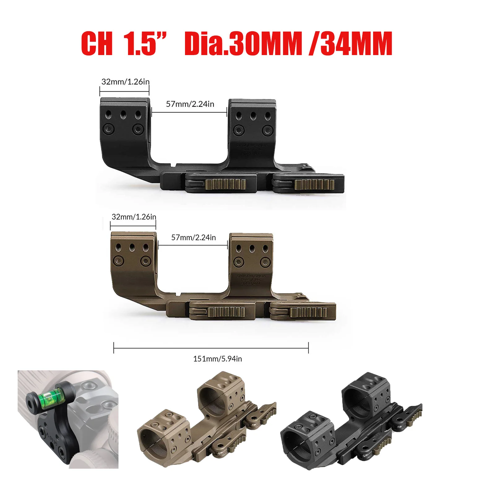 Turkish Rifle Scope Hunting Rifle Scope Mount CH1.50
