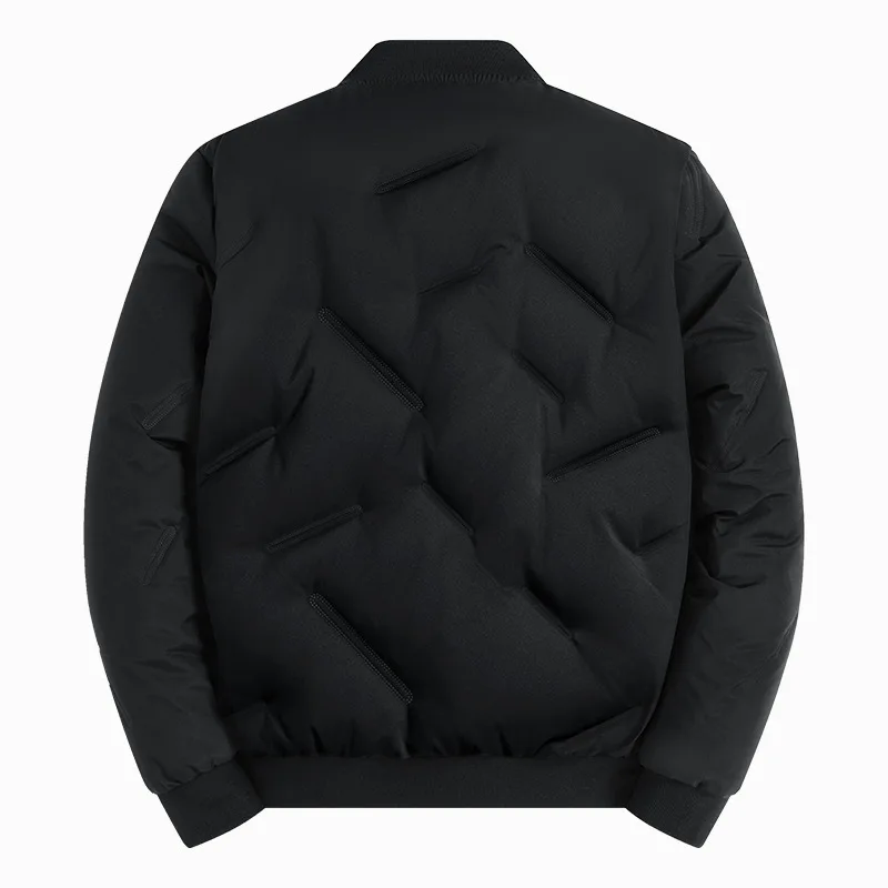 Men's Thickened Fashionable Winter Coat Cotton-Padded M-8XL down Cotton Baseball Collar Business Trend Outerwear