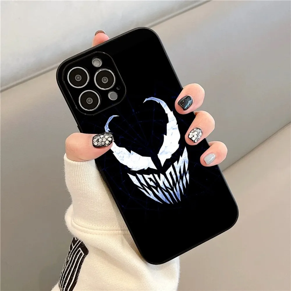 M-Marvel V-venom Phone Case For Iphone 15 11 13 14 Pro Max 7 8 Plus X Xr Xs Max Se2020 12mini Cover Case