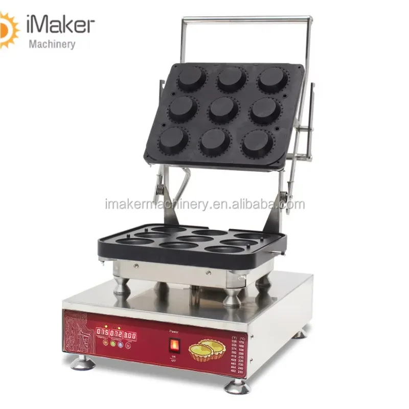 Small Egg Tart Waffle Maker Machine Cheese Tart Shell Maker Cook Matic Tartlet Shell Maker For Shop