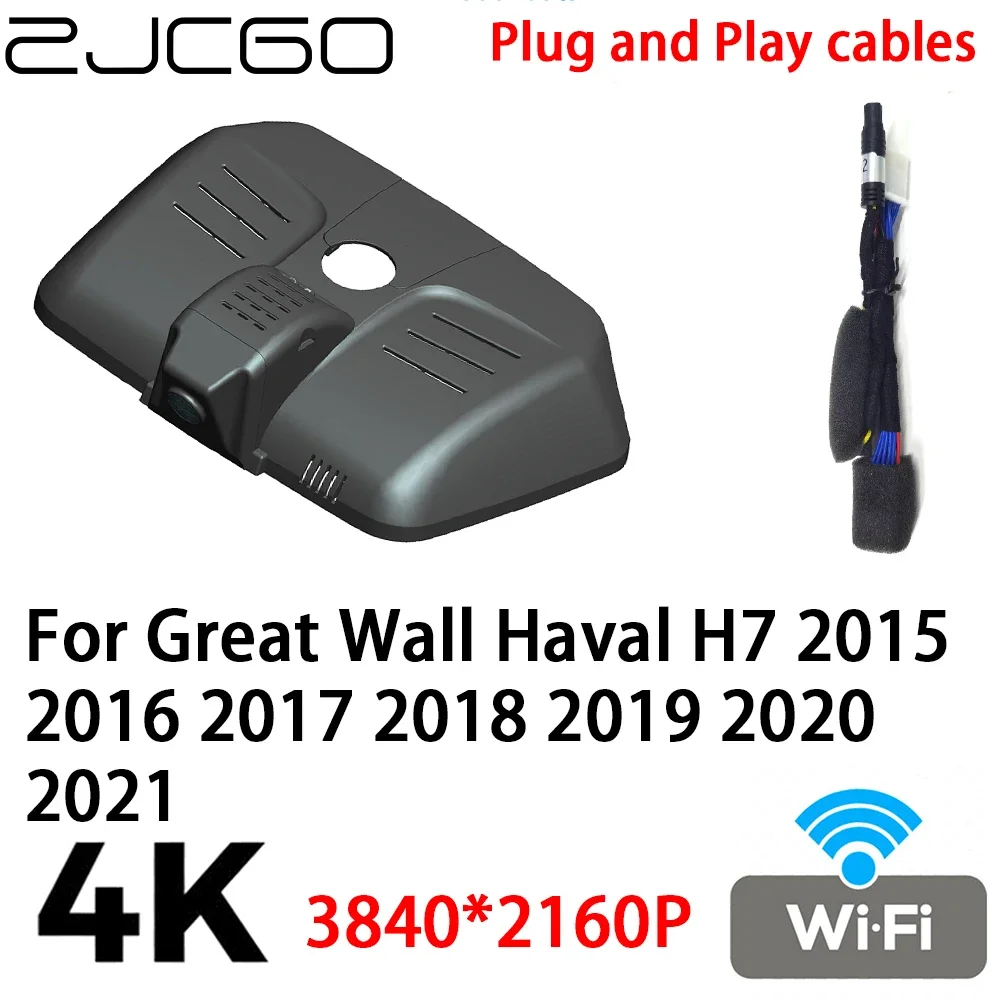 

ZJCGO 4K 2160P Car DVR Dash Cam Camera Video Recorder Plug and Play for Great Wall Haval H7 2015 2016 2017 2018 2019 2020 2021