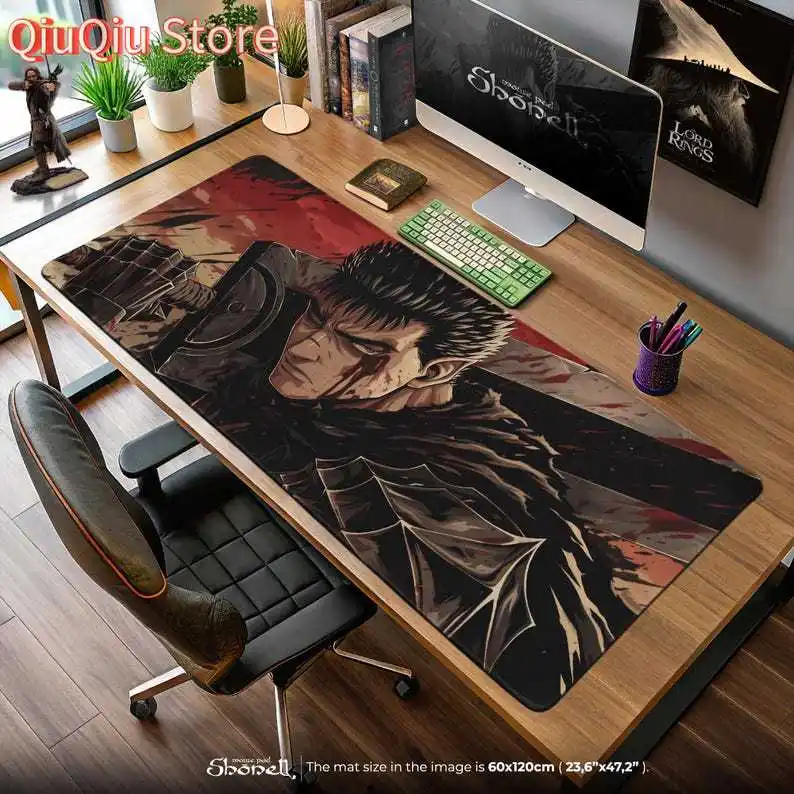 

Guts Berserk Bloody Armor Mouse Pad – Dark Fantasy Anime Desk Mat, Dragonslayer Blade Rage, Gritty Manga Gift for Fans