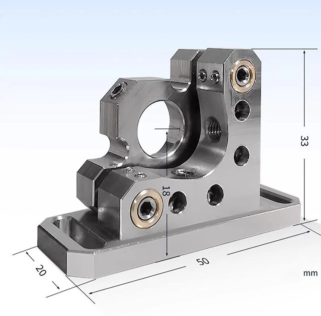 

1/2-Inch Optical Experimental Stainless Steel Adjustment Mount Component, Two-dimensional 12mm lens Reflection Bracket