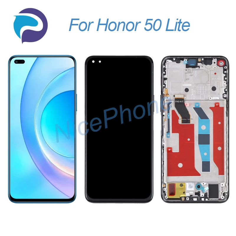 For HONOR 50 Lite LCD Screen + Touch Digitizer Display 2376*1080 NTH-AN00, NTH-NX9 50 Lite LCD Screen Display