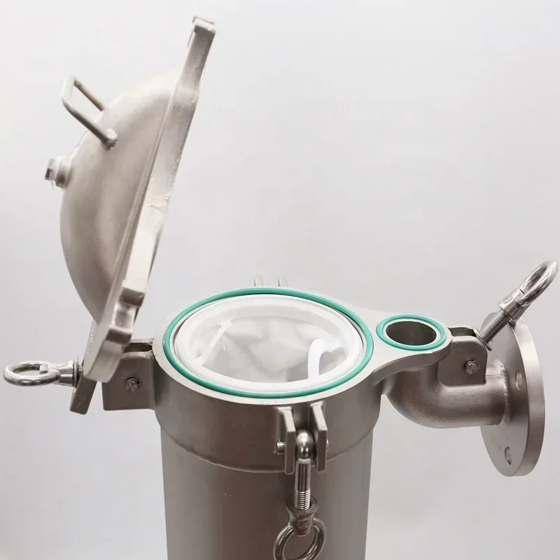 Stainless 304 Top Entry Single Bag Filter Housing Chemical Filter Machine