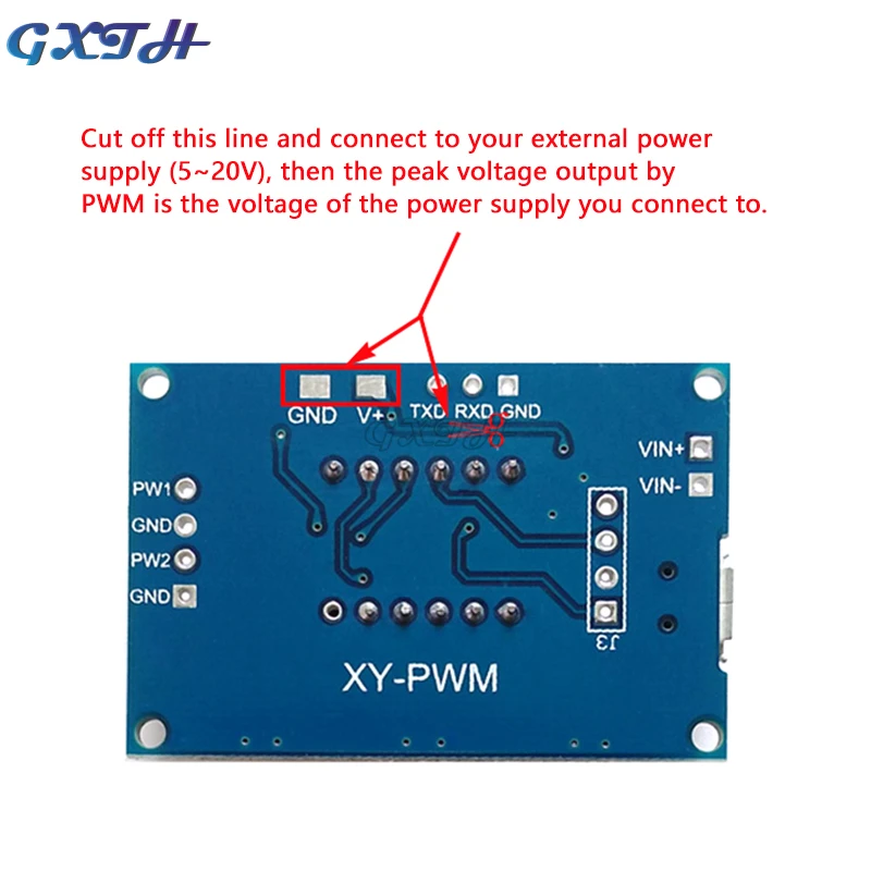 DC5-30V Micro Usb 5V Độc Lập PWM Máy Phát Điện 2 Dual Cách Kỹ Thuật Số Chu Kỳ Nhiệm Vụ Tần Số Xung Ban mô Đun