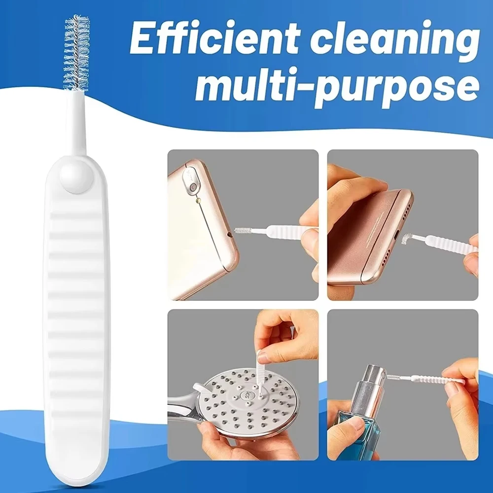 10-500PCS Shower Cleaning Brush Bathroom Micro Nylon Brush Nozzle Anti-blocking Cleaning Tools Bathroom Accessories image 6