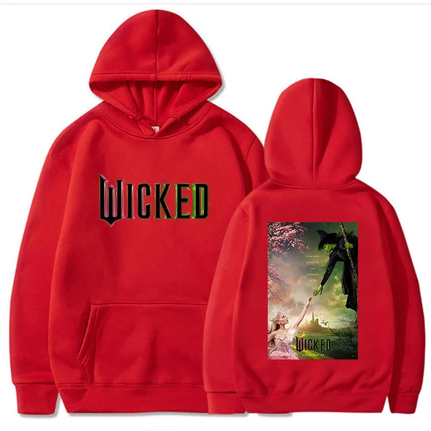 Wicked Fantasy Movies Hoodies Long Sleeve Winter Women/Men Sweatshirt Graphic Clothes Moletom Feminino Ariana-Grande Print Hoody