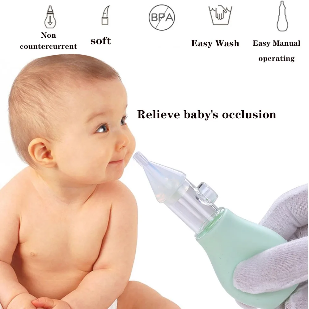 Vacuum Silicone Safety  Care Accessory Soft Tip Nose Cleaner