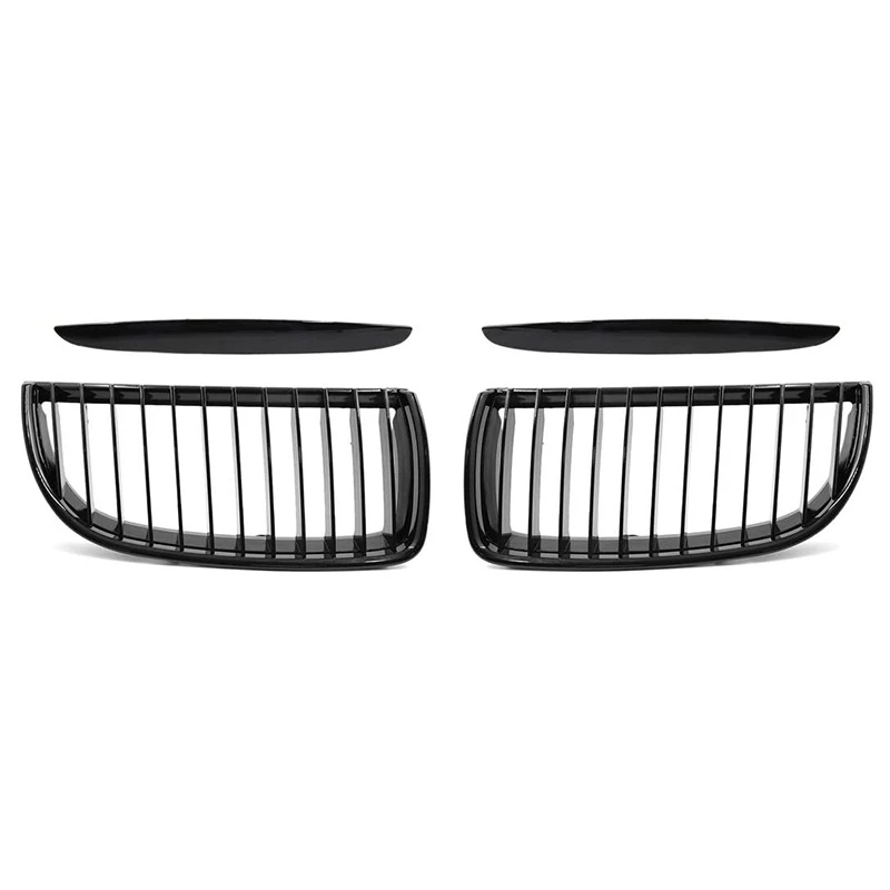 Glossy Black Front Bumper Grill Grille For BMW- E90 E91 2006-2008 323I 328I 328Xi 335I 335Xi 330I 330Xi 320I 325Xi