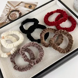 Autumn Winter Plush High Elasticity Hair Rope Headband Set For Woman Girls Simple Hair Ties Rubber Band Fashion Hair Accessories