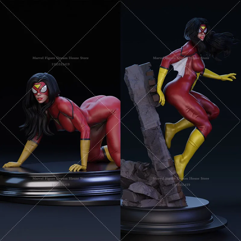 

1/24 1/18 Масштаб Spider Hero Женщина Джессика Дрю Старший Специальный агент Две версии DIY Самособранная GK 3D Смола Непанированная кукла