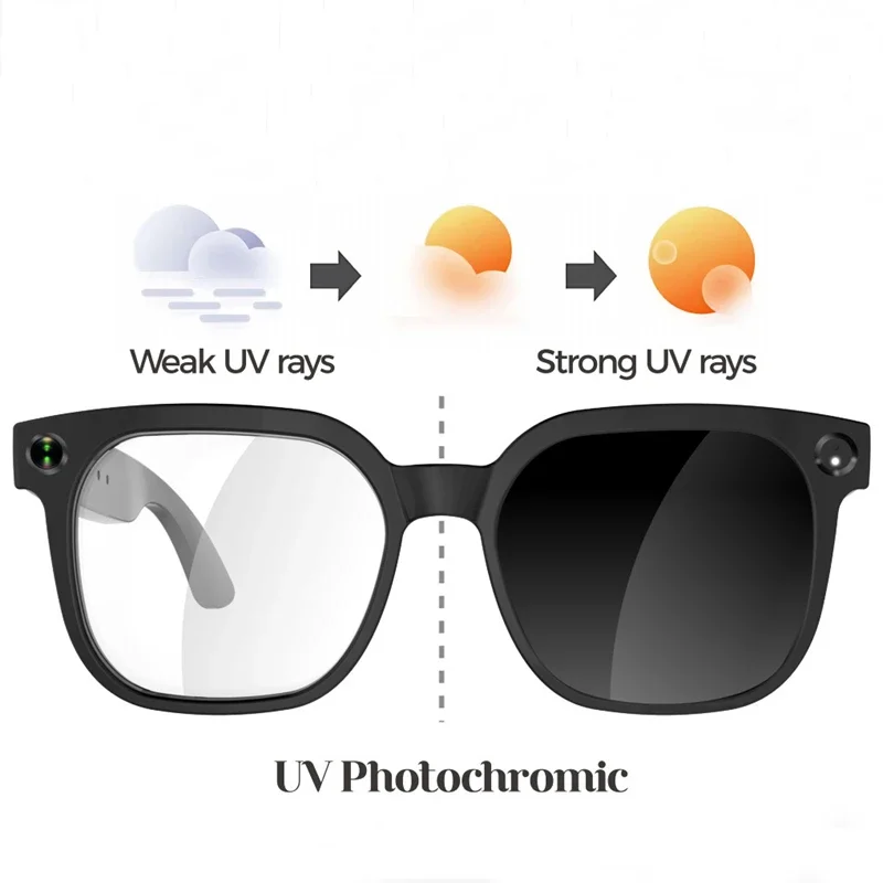 Lenovo New Upgrade Smart AI Glasses 1600W HD 8K Shooting Camera Photo Voice Call Translation Bluetooth AI Glasses for Men Women