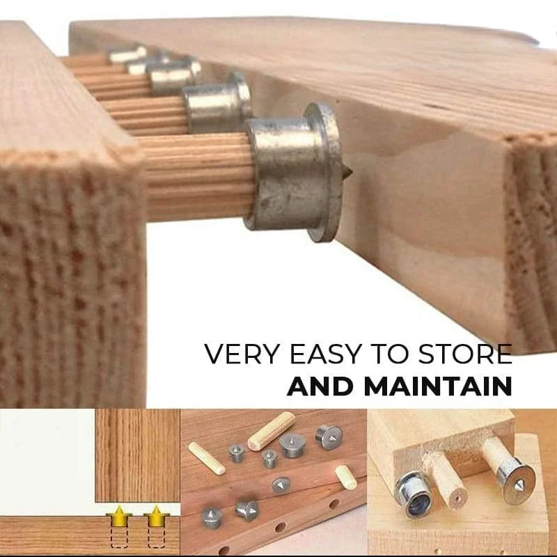 

6PCS Wood Pin Locator Set 4mm-12mm Multi Dowel Center Point Set Tool Joint Alignment Pin Wood Timber Marker