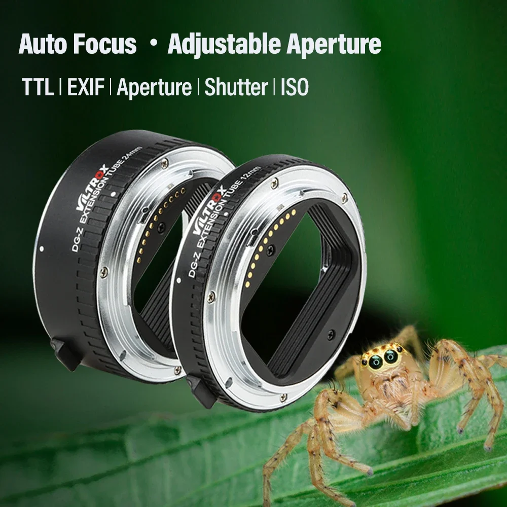 Viltrox Auto Focus Macro Extension Tube อะแดปเตอร์เลนส์สําหรับ Sony E Canon EF RF Nikon Z Panasonic Olympus M43 Leica L Fuji X กล้อง