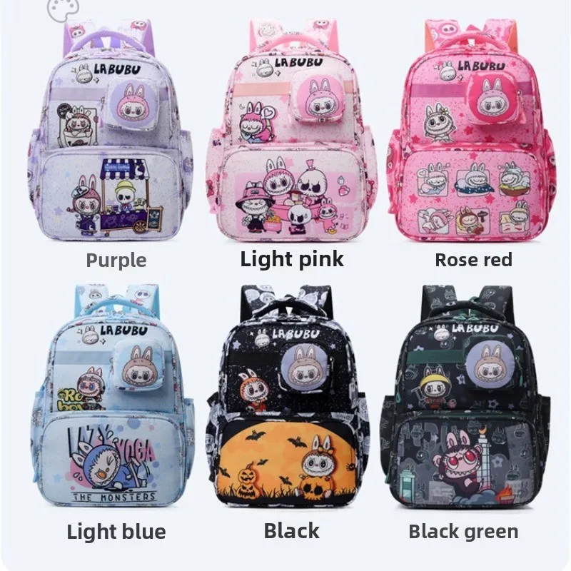 

LABUBU Cartoon Backpack High quality Student Campus Style Schoolbag Kids Gift Kawaii Backpack Multifunctional Backpack