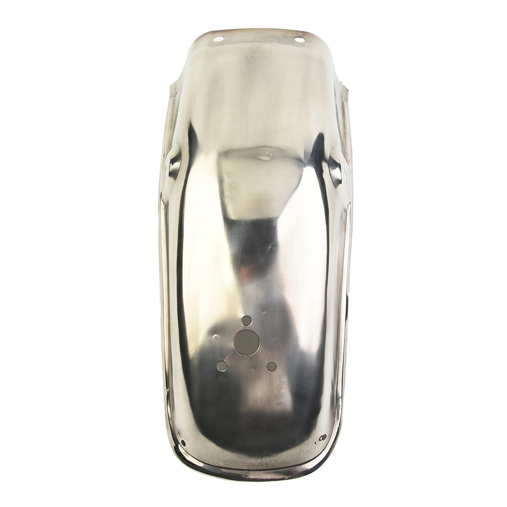 Rear mudguard for Suzuki GN125 GN250 motorcycles made of stainless steel designed for splash protection and durability
