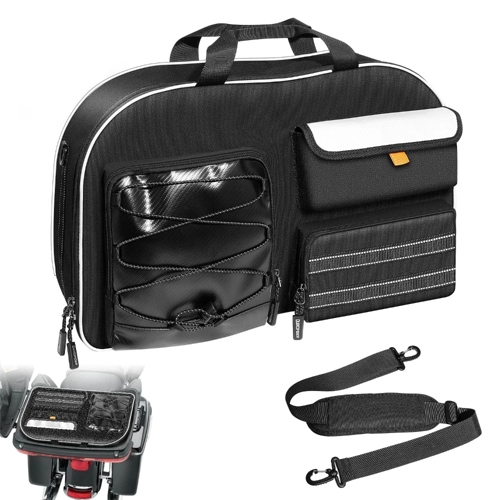 

Motorcycle Tail Bag Rear Seat Pack For Harley Electra Glide Road King