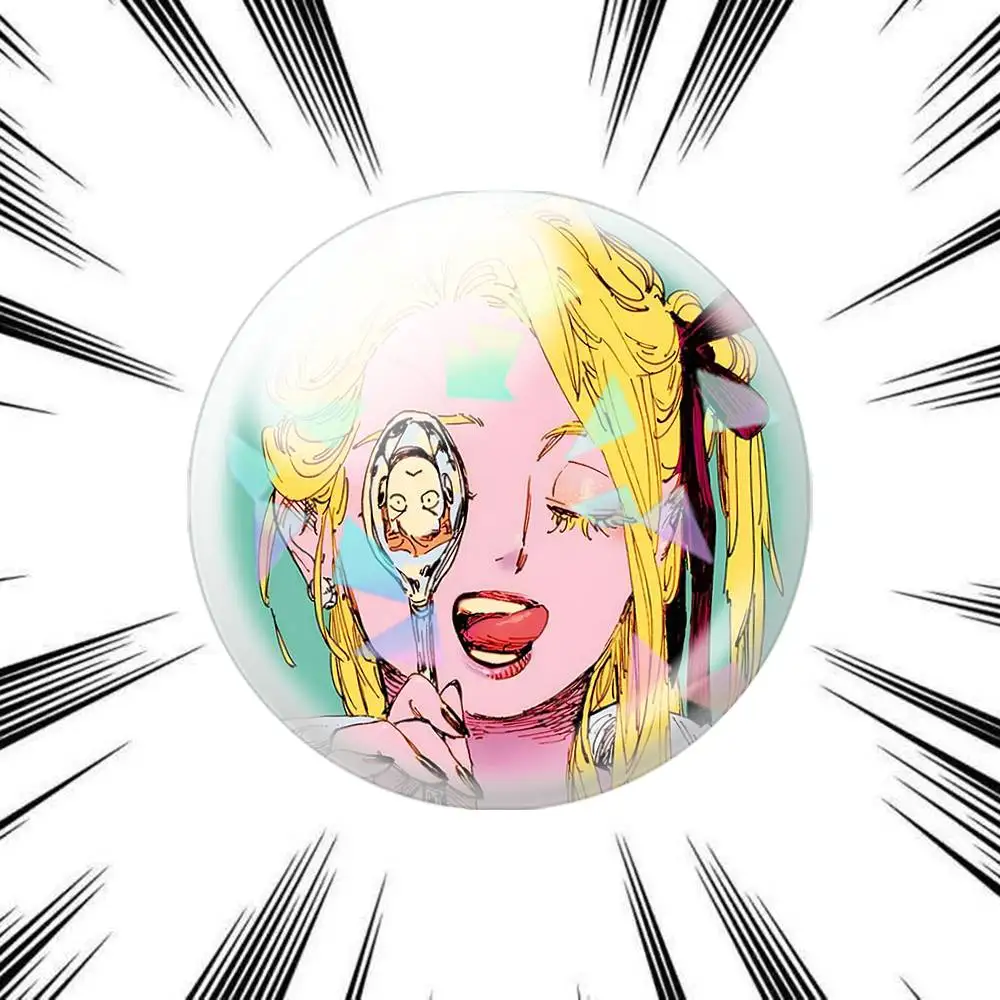 Veil Manga Emma and Alexander 75mm 58mm 44mm 25mm Brooch Backpack Hat Pins Accessories Toys