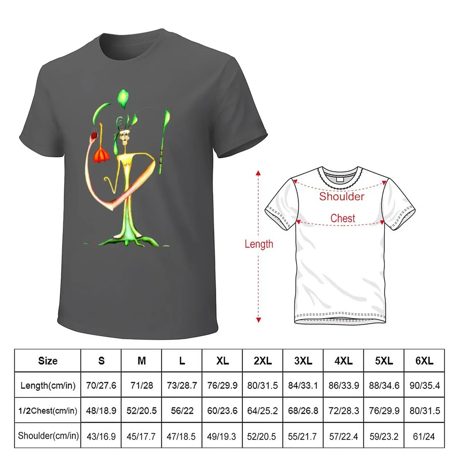 Three Red Beads on an Asherah Tree, and an Orange Umbrella T-Shirt new edition korean fashion mens clothes