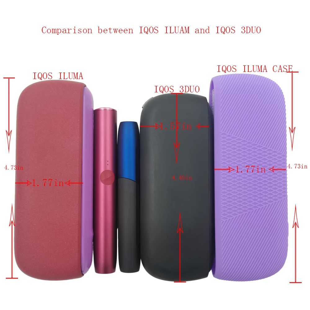 Colors Case and Door Cover Aiqos Iruma Silicon Case for Iqos Iluma Funda Accessories Decoration Accessories Replaceable Cover