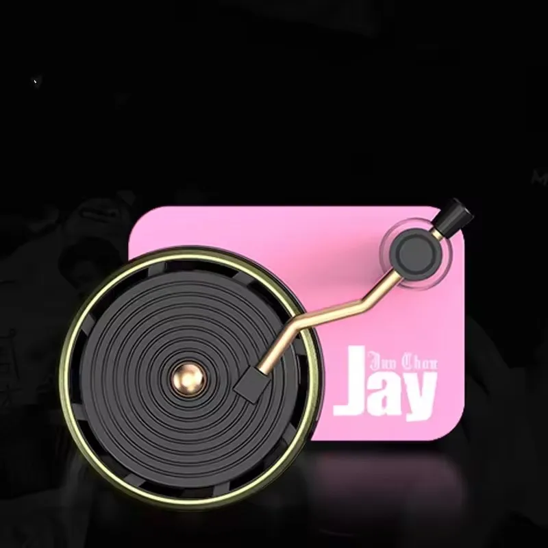 

Custom Record Player Vinyls Albums CD logo Car Perfume Auto Air Freshener Personality Auto Air Vent Fragrance Smell Diffuser
