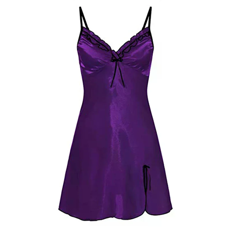 

Женское нижнее белье с v-образным вырезом, ночная рубашка, женская кружевная кружевная домашняя одежда для сна