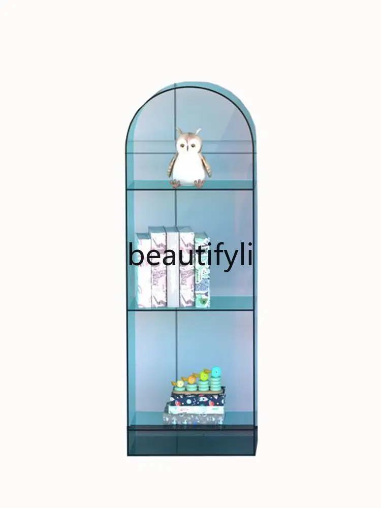 

Simple children's picture book rack acrylic bookshelf Nordic light luxury shelf combination bookcase floor