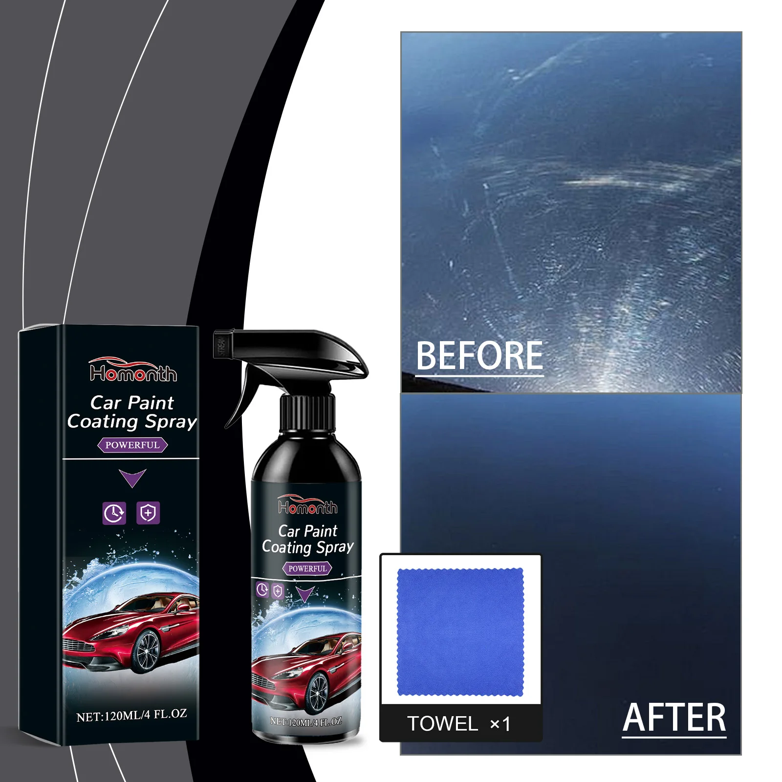 Car Protection Coating Spray Multi-Purpose Coating Maintenance Agent Ceramic Car Coating Spray Plastic Parts Repair Agent