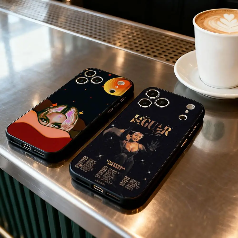 

Phone Case For iPhone 17 Air 16 16e Plus Pro MAX15 14 13 12 11 xr 7 8 6 se XSmax Soft black case V-Victoria M-Monet