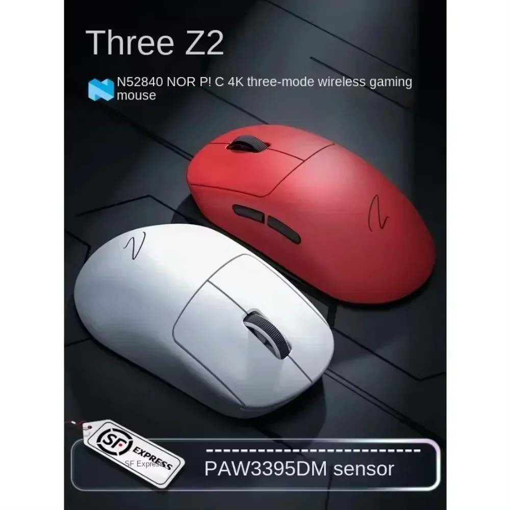 

ZAOPIN Z2 Tri-mode 4K Wireless PAW3395 Mouse Original Phase Receiver Hot Swap Microswitch Base Adjustable DPI Ergonomic Gaming