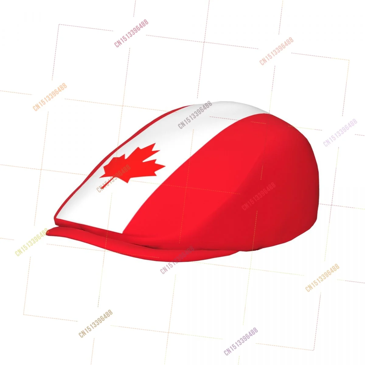 Canada Flag Men Women Flat Ivy Gatsby Newsboy Driving Hat Cap Short Brim Ideal for Driving Daily Casual