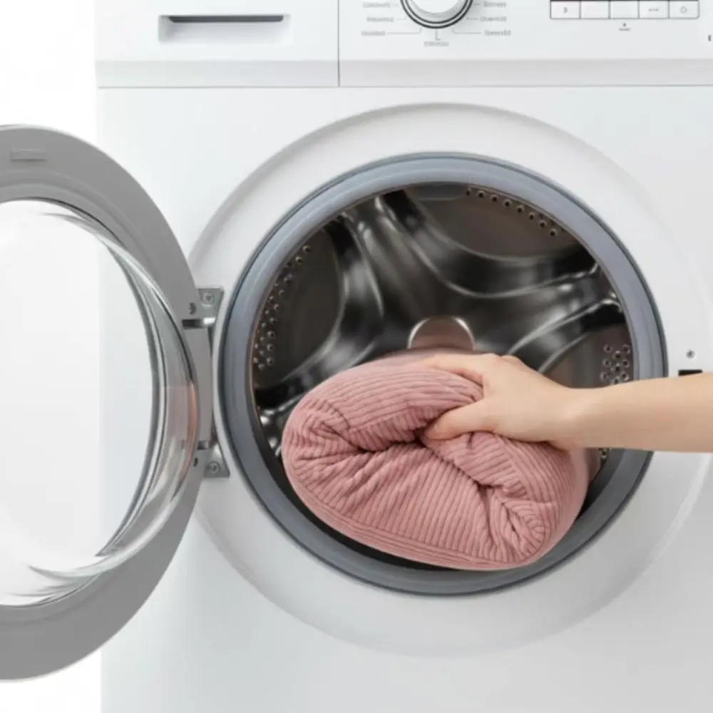 Corduroy Bean Bag Cover Washable Cover Removable Cover Beanbag Slipcover Without Inner Filler Single‑Seat Sofa Chair Cover