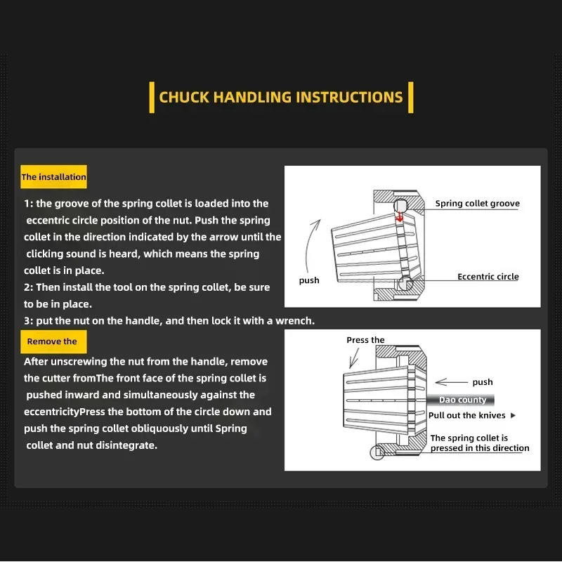 CNC Spring Collet High Precision ER11 ER16 ER20 ER25 ER32 0.015 0.005-0.008 mm Suitable Engraving Machine Spindle