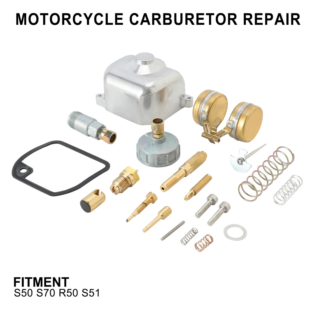 1 Set Carburetor Repair Fix Kit Rebuild Tool For Simson 16N1-11 S50 S70 R50 S51 Moto Carb washer Parts Motorcycles Accessories