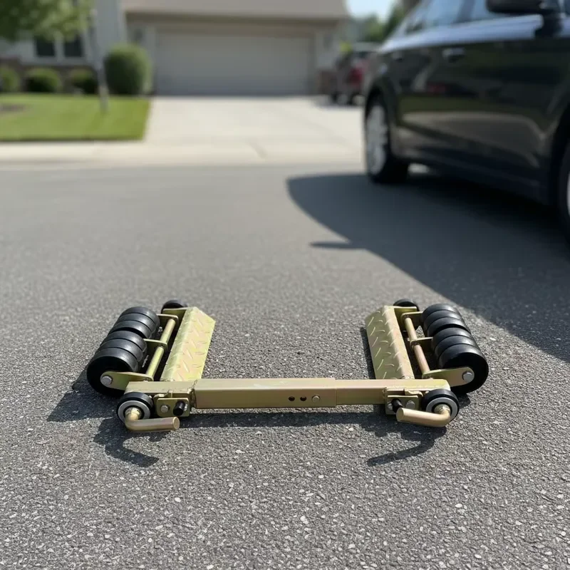 Wrecker auxiliary wheels, directional double-row wheel shifter, car rear wheel clearance trailer