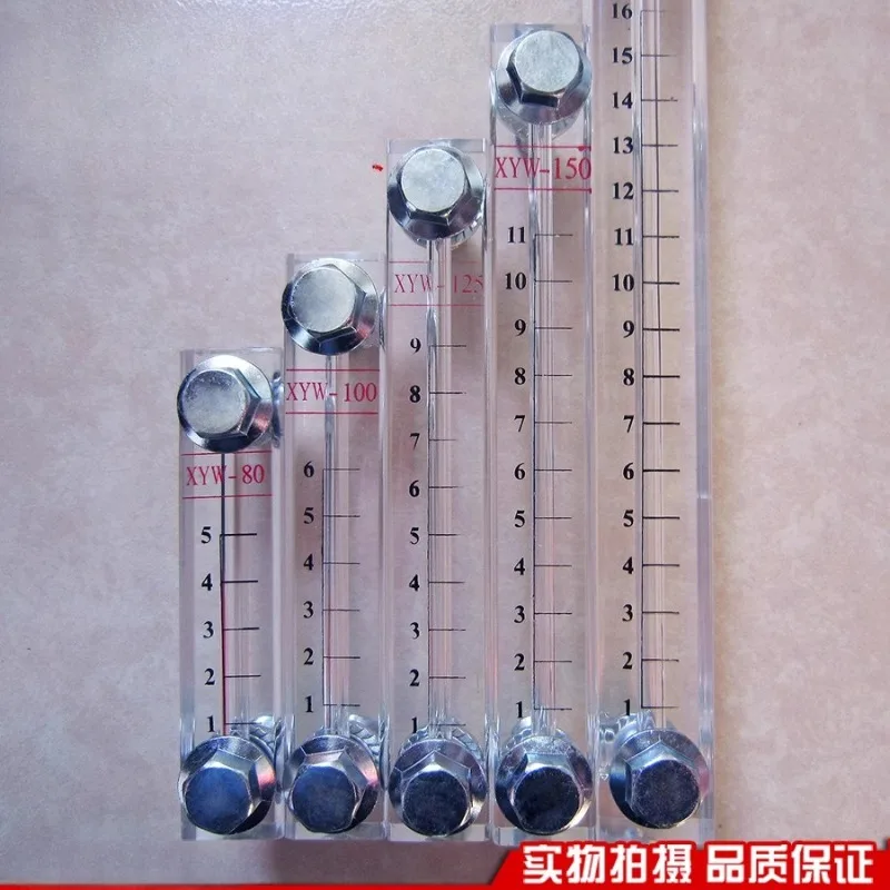 XYW Series Acrylic Liquid Level Gauge, Hydraulic Oil/Water Level Meter, Multiple Sizes Available