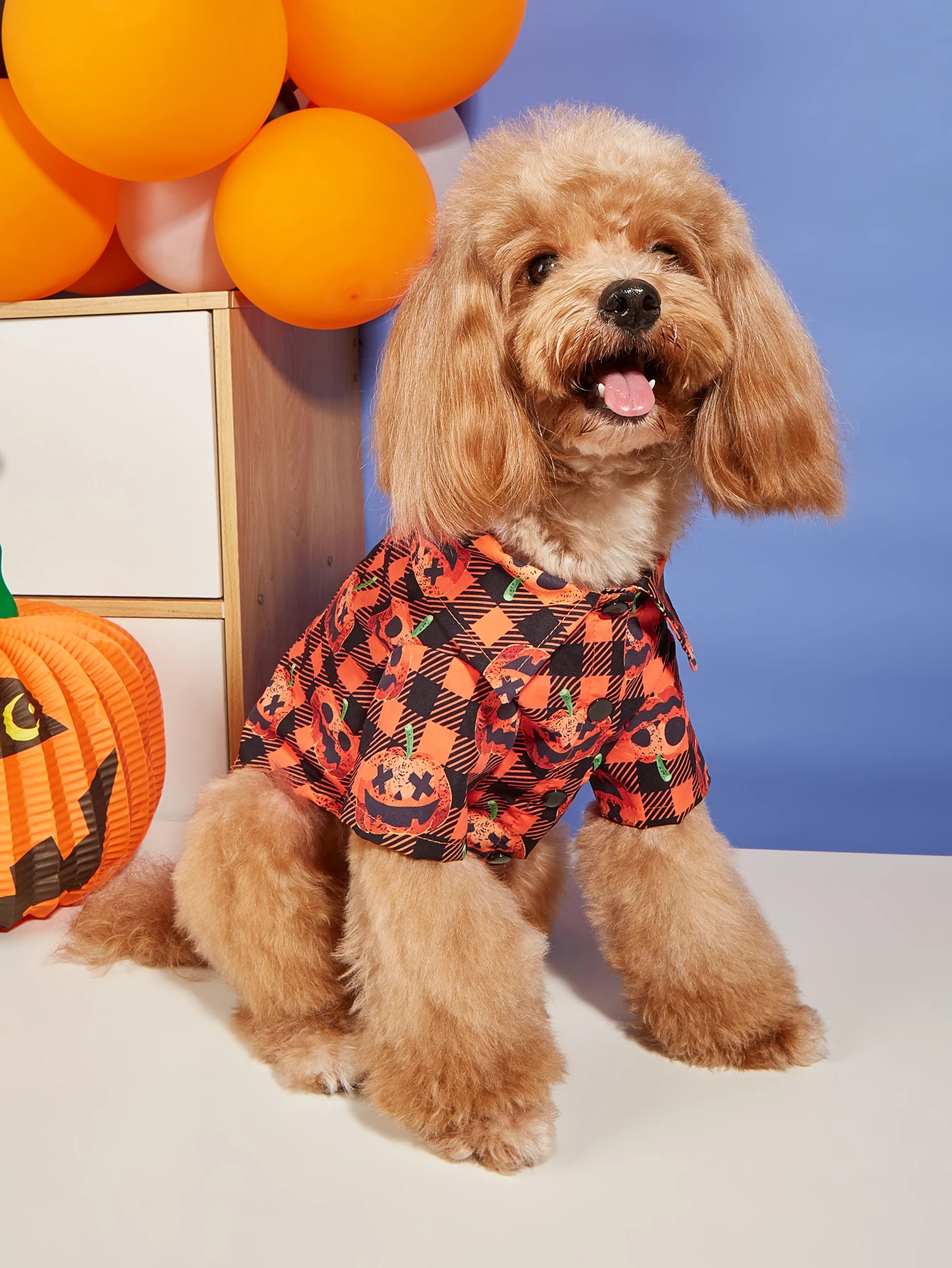 Dog Pajamas Halloween for Small Dogs Pumpkin Dog Pjs Onesie Stretchable Soft Material Pet Shirt Cat Shirt view 2