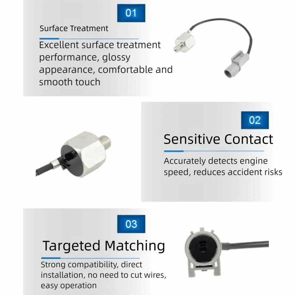 Resolve Induction Malfunction Knock Sensor Accurate Durable Auto Parts Sensor Compatible Stable Automotive Reaction Sensor