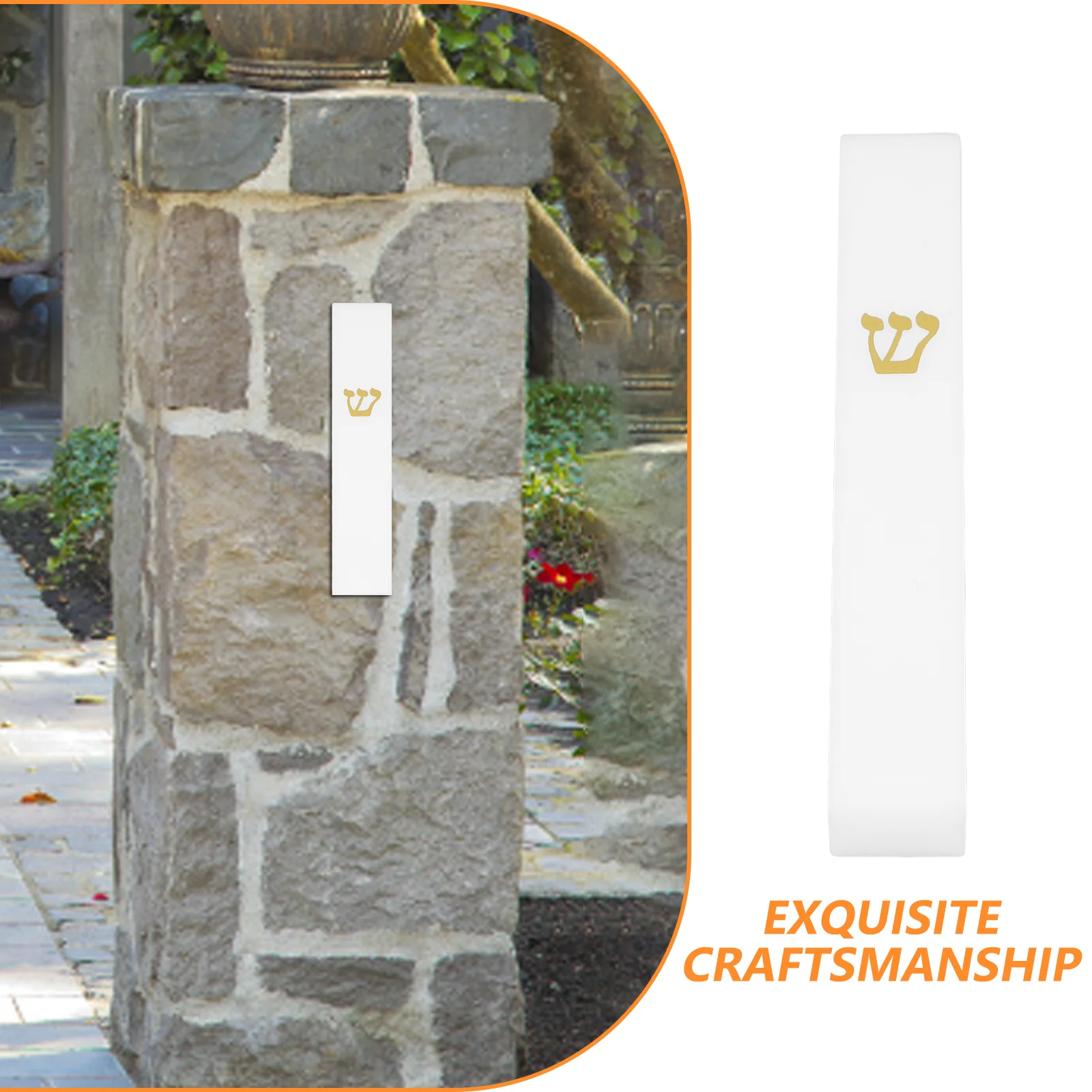 

Resin Black Mezuzah Jewish Door Blessing Indoor Outdoor Religious Decoration Case Scroll Holder Blessing Case