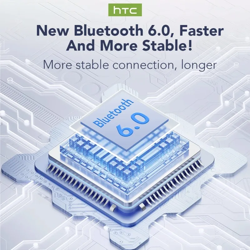 مترجم HTC NE20 جديد بلوتوث 6.0 سماعات رأس لاسلكية ترجمة سماعات IPX4 تصنيف مقاوم للماء عمر بطارية طويل