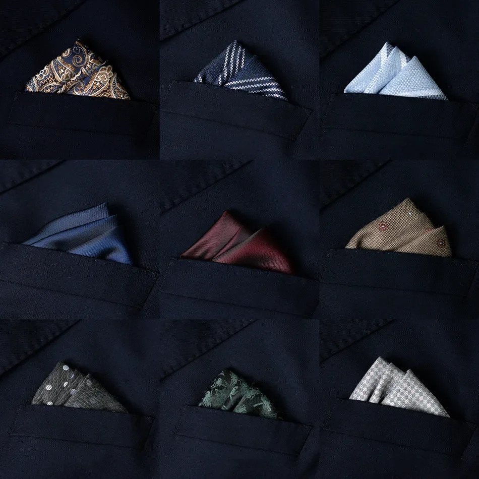 2pcs Men's Suit Pocket Towel Handkerchief Banquet Business Dress Pocket Small Square Scarf Chest Accessories Wedding Decoration